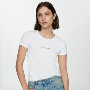 Logo Cotton Mango T-Shirt